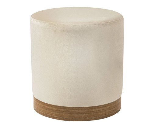 Puff em Veludo Harlow Grande Off White image number 2
