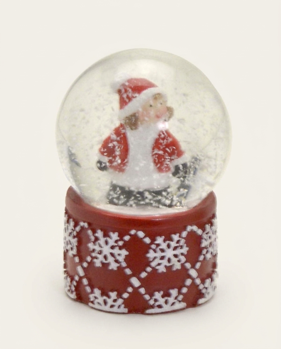 Globo de Neve Vermelho e Branco image number 4