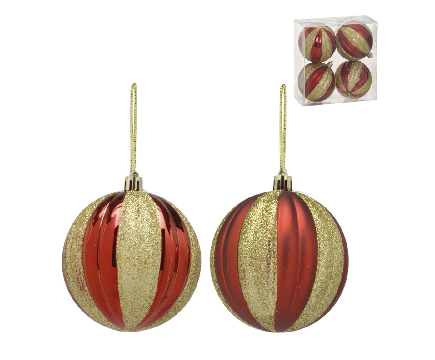 4 Bolas Natalinas Dourado IV image number 0