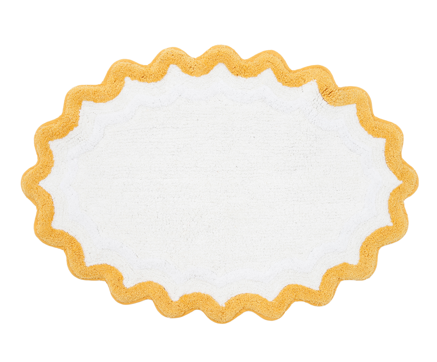 Tapete de Banheiro Ripple Off-White e Amarelo - image 0