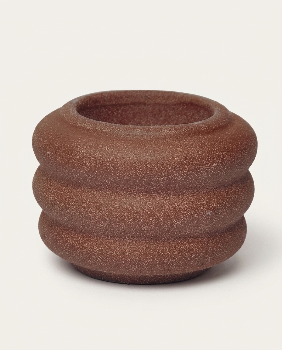 Vaso em Cer&acirc;mica Michelin Marrom image number 2