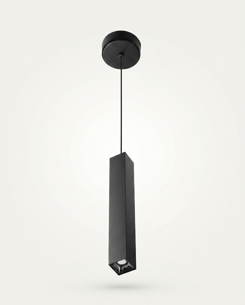 Pendente Led Box Preto Bivolt - image 0