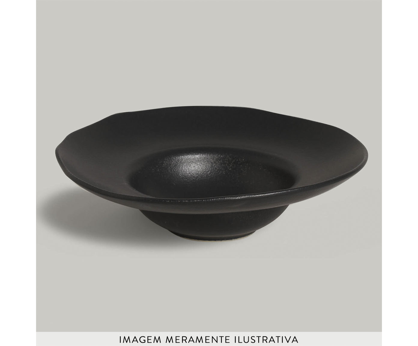 Jogo de Pratos para Massa Org&acirc;nico Preto Matte Preto image number 3