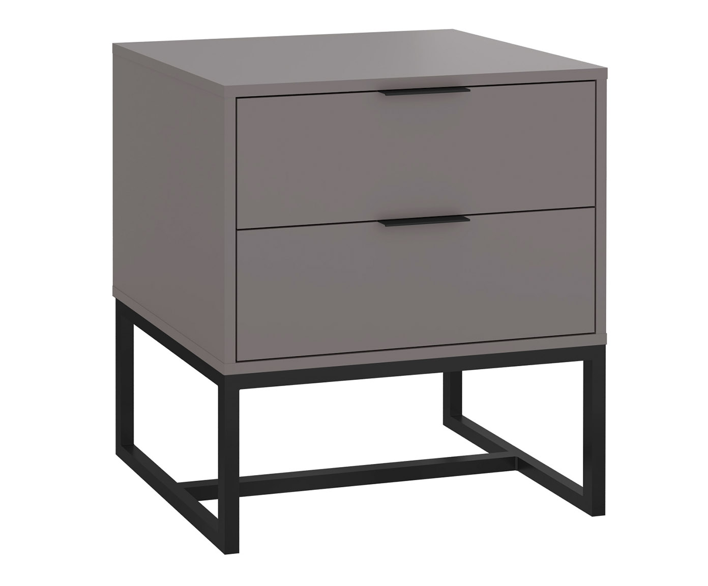Mesa de Cabeceira Itzzon Cinza e Preto - image 0