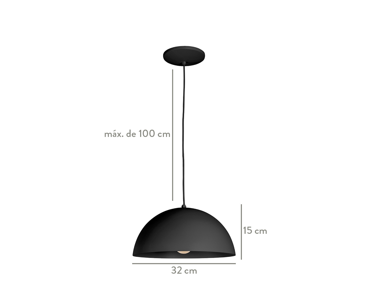 Pendente Francis Preto - Bivolt image number 3