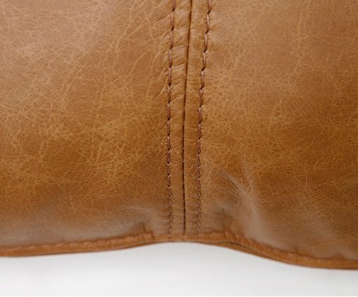 Almofada Mensa em Couro Caramelo image number 3