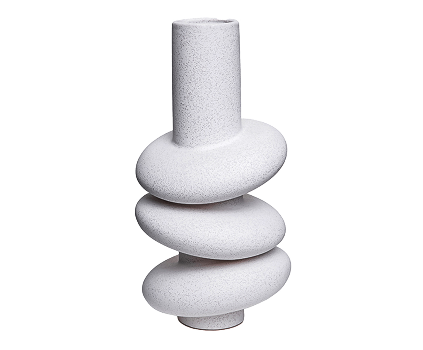 Vaso Espiral Branco Areia image number 0