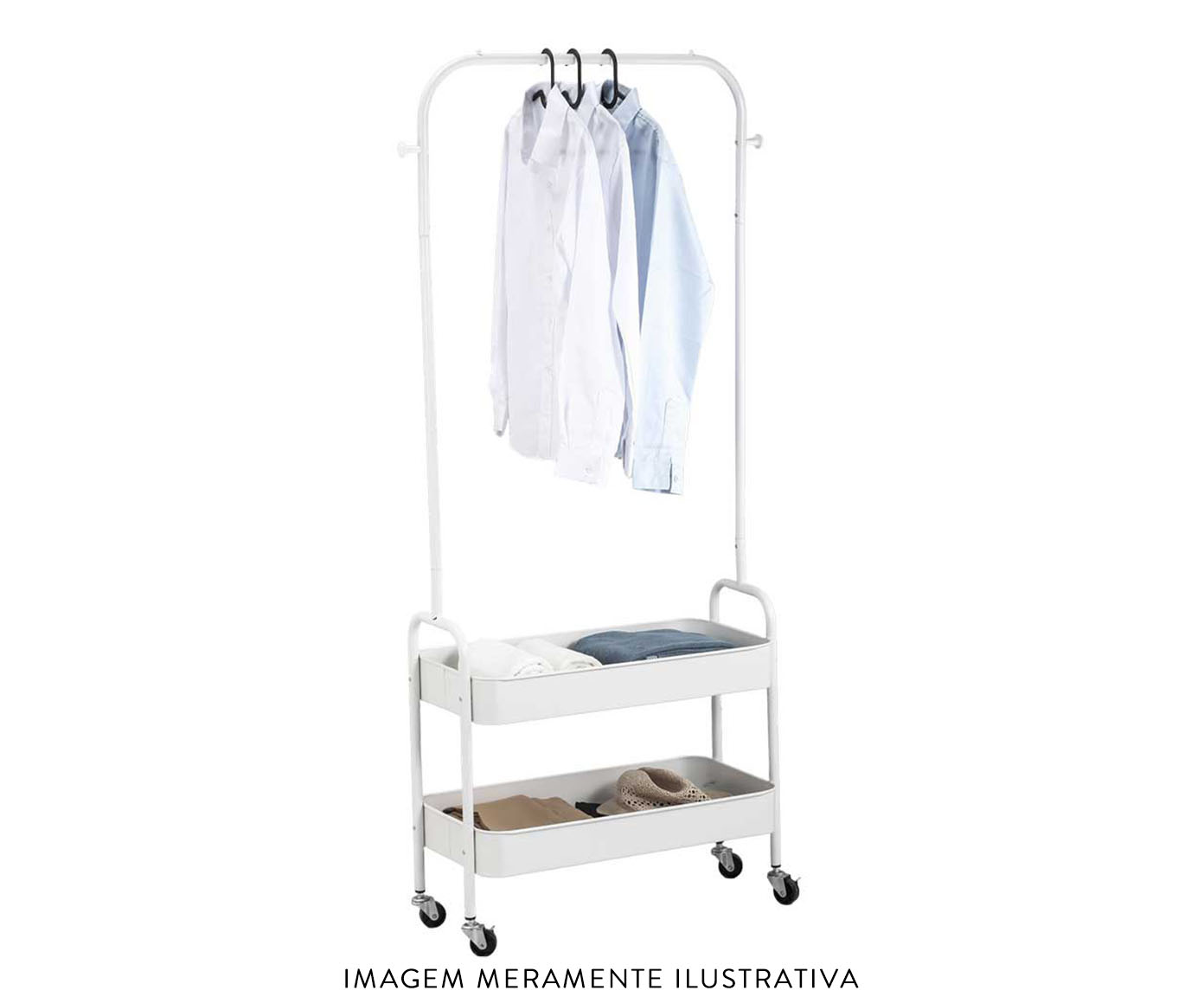 Arara para Roupas Bombur Branca - image 1