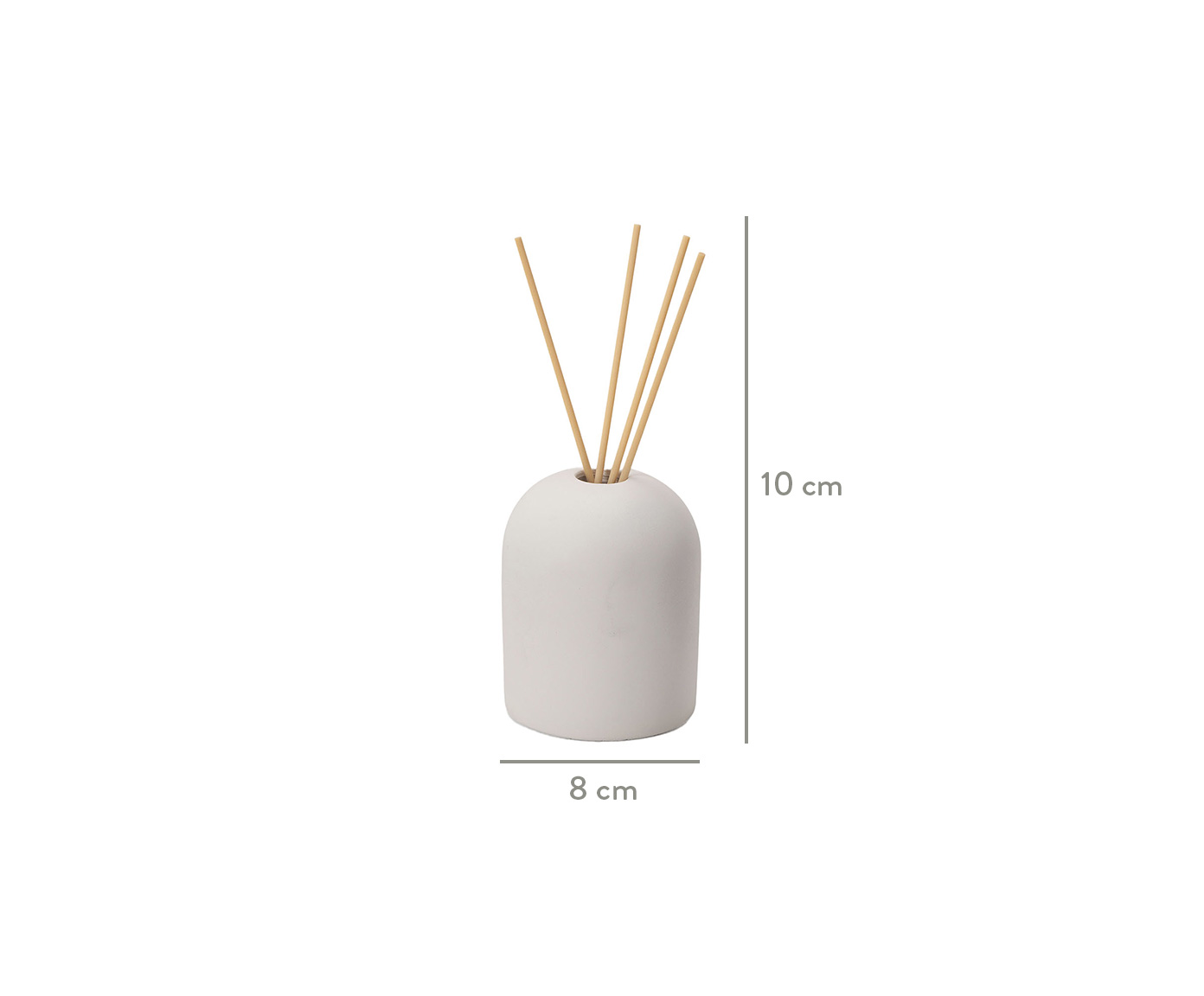 Difusor em Cimento com Varetas Love - Branco image number 2