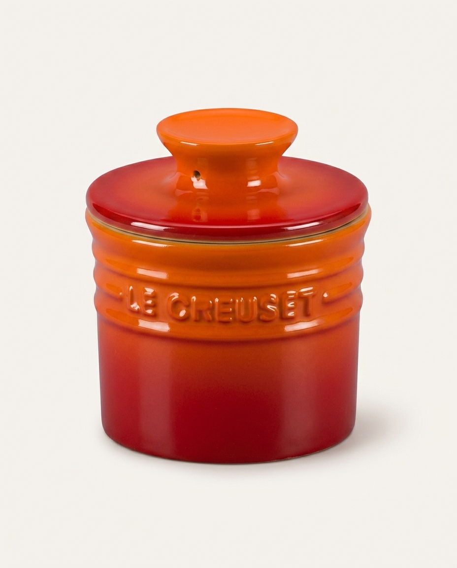 Pote para Manteiga Laranja - 10X10cm - image 1