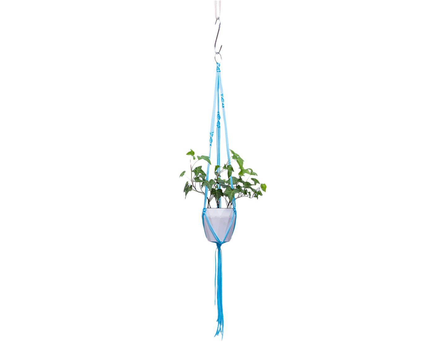 Hanger em Macram&ecirc; First Azul Claro - image 0