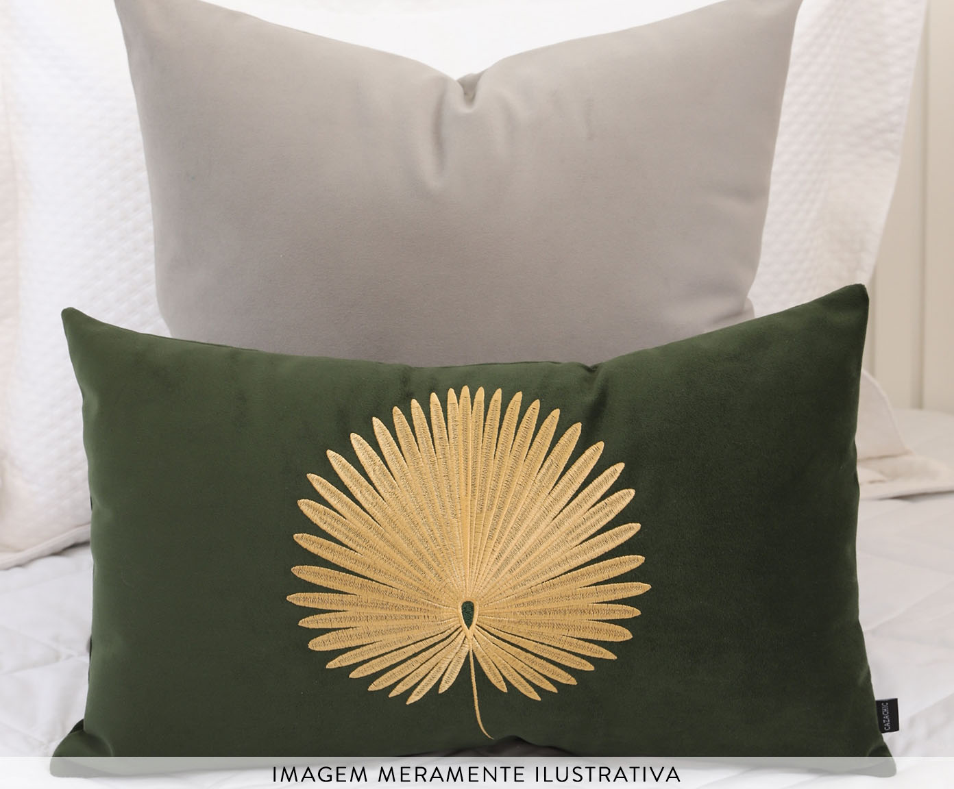 Almofada em Linho Vernijka - Verde Musgo - image 1