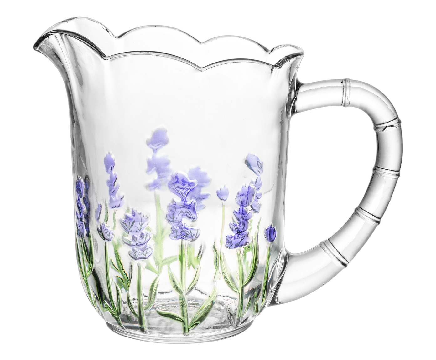 Jarra em Cristal Ecol&oacute;gio Lavanda Hand Painting image number 0