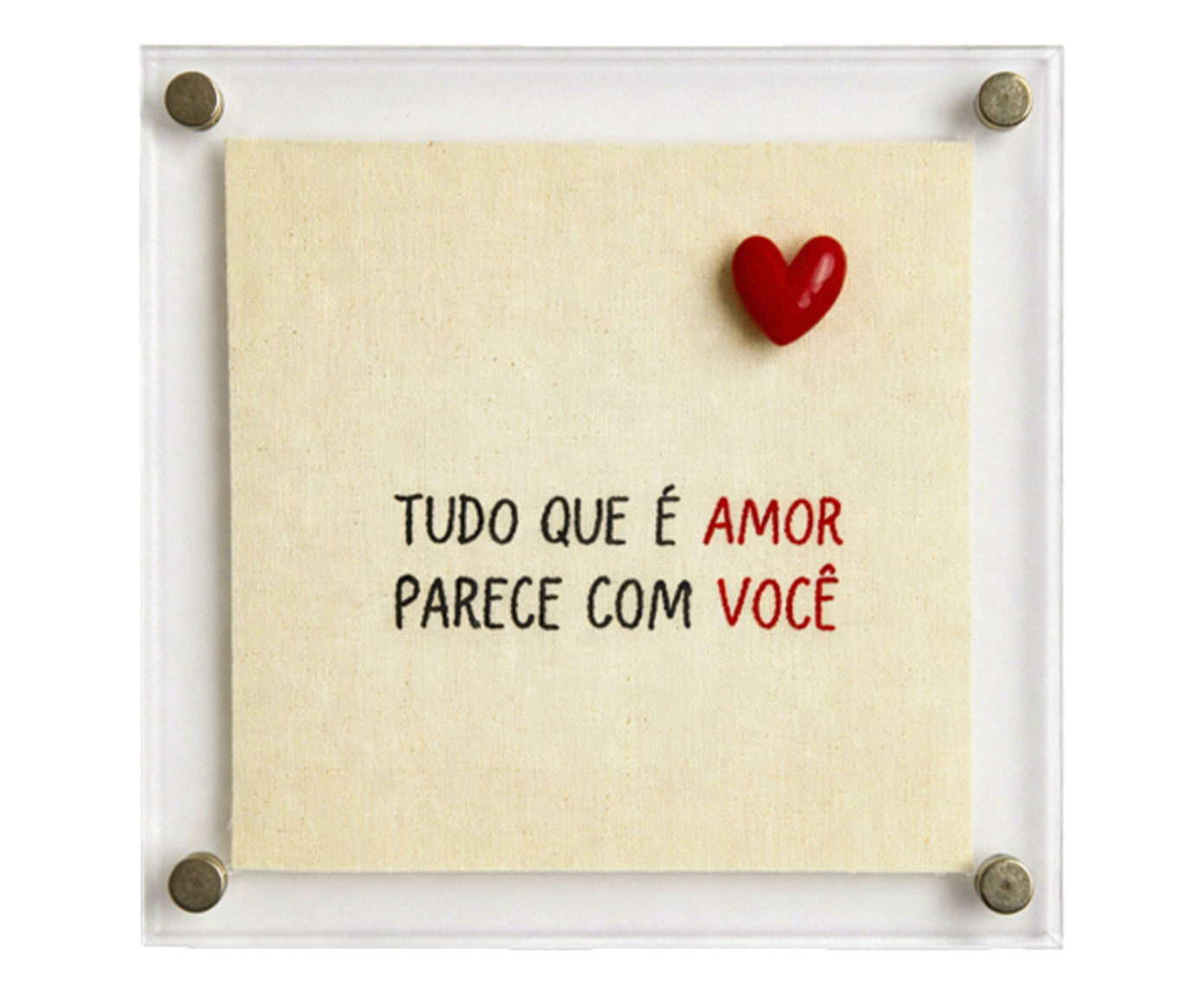 Quadro em Acr&iacute;lico "Tudo que &eacute; Amor" image number 0