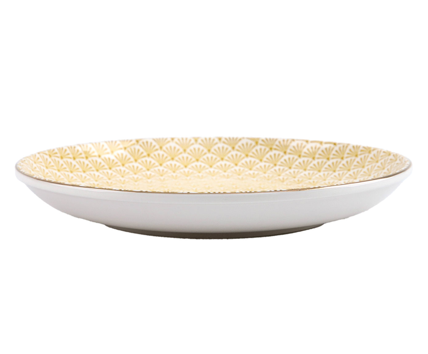 Prato para Sobremesa em Porcelana Elis - Amarelo image number 2