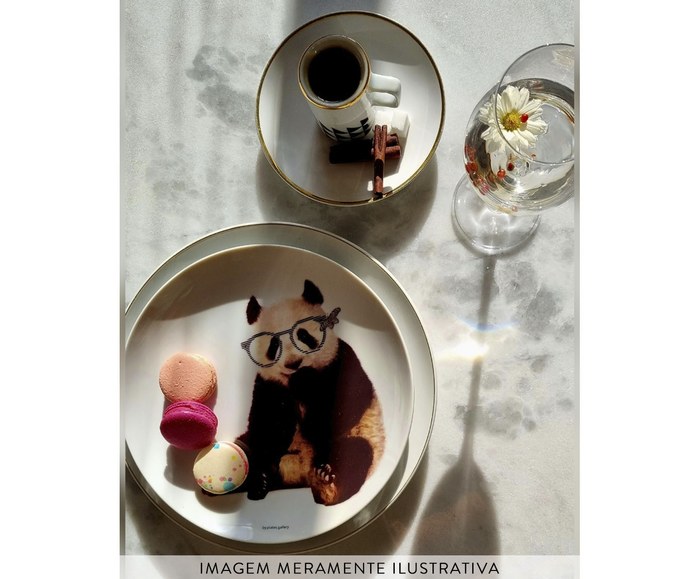 Prato de Porcelana Panda image number 7