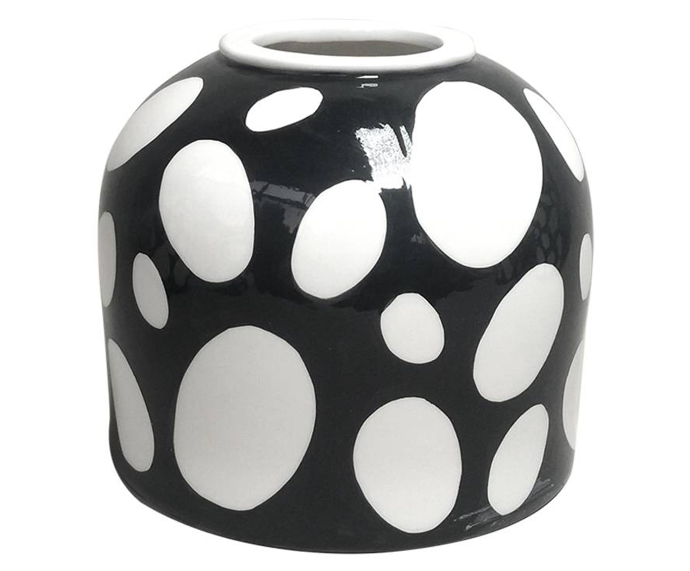 Vaso em Cer&acirc;mica In&ecirc;s - Preto - image 0