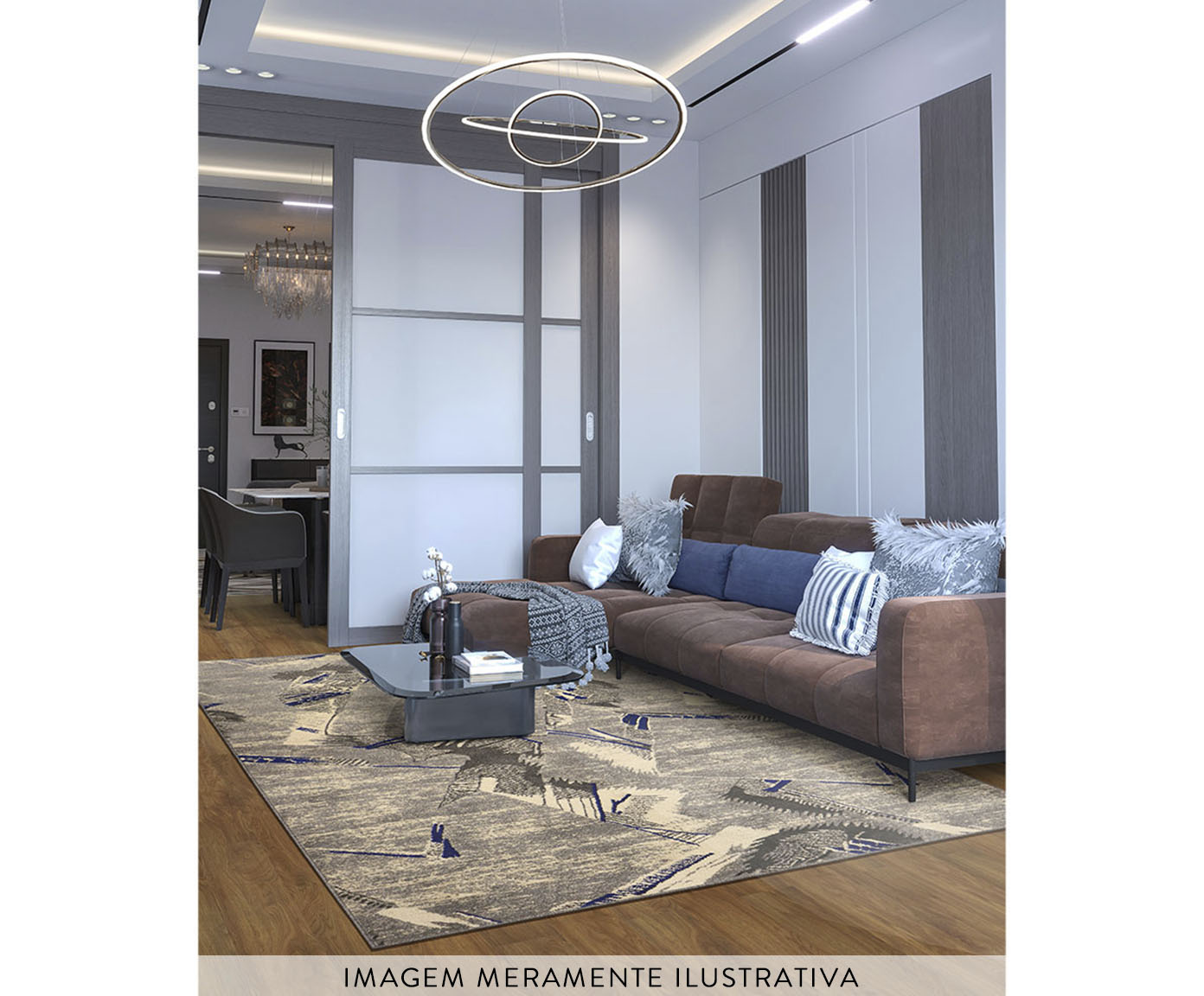 Tapete New Look Detalhe Cinza - image 0