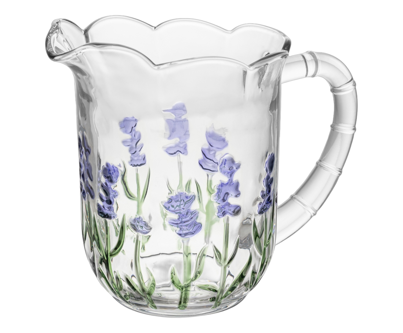 Jarra em Cristal Ecol&oacute;gio Lavanda Hand Painting image number 1