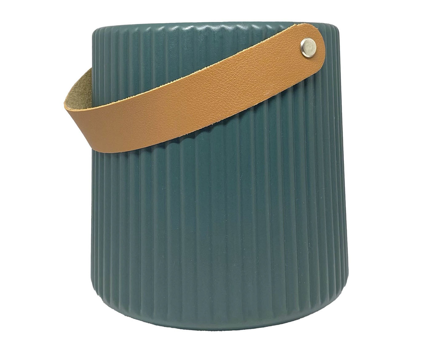 Vaso Stripes Cilinder Verde image number 0
