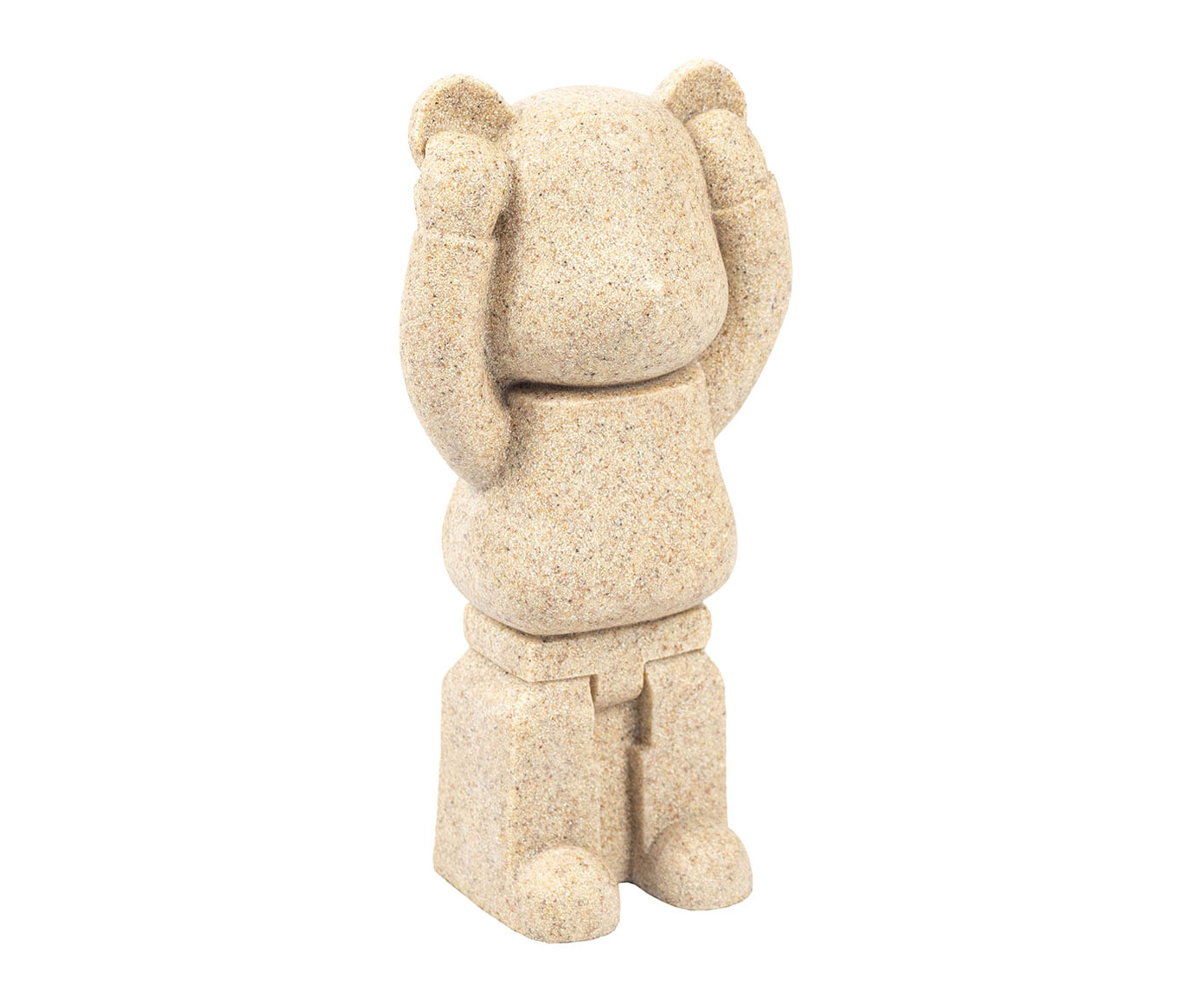 &nbsp;Escultura em Resina Urso Orelha Bege II image number 0