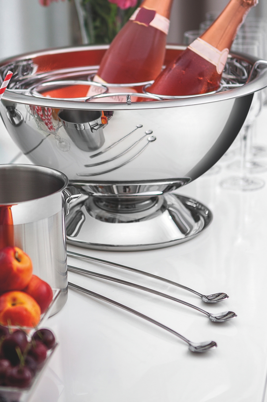 Champanheira em Inox Hattie Prata image number 1
