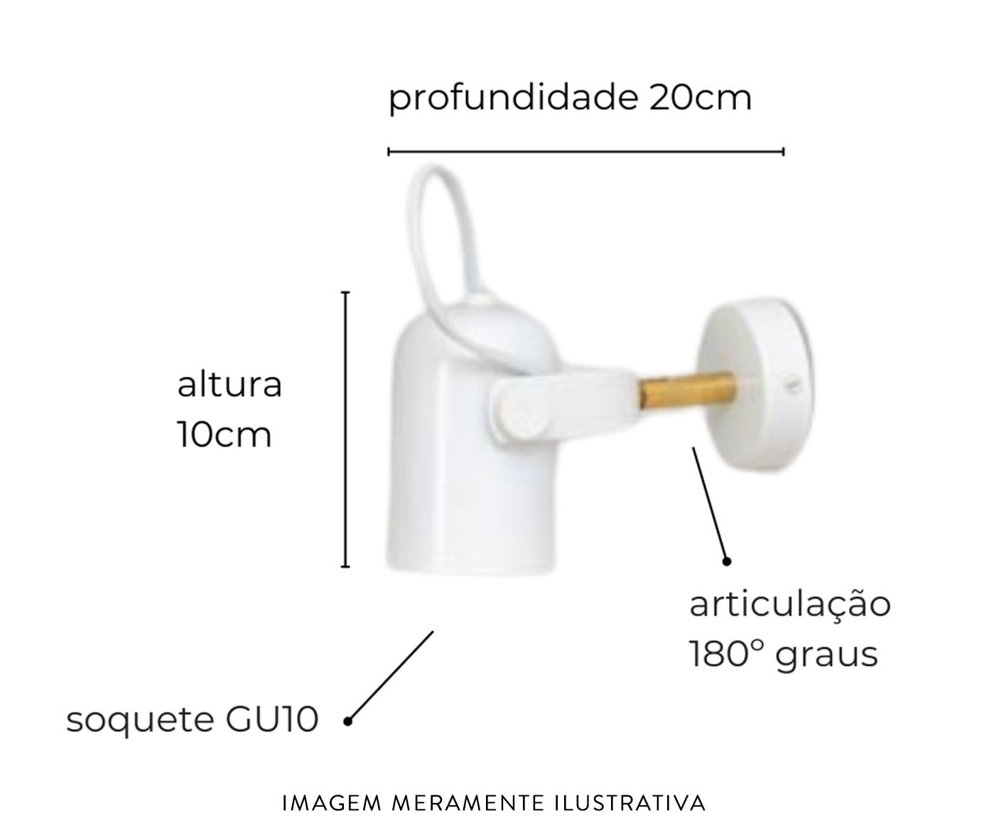 Arandela Becker Preta image number 3