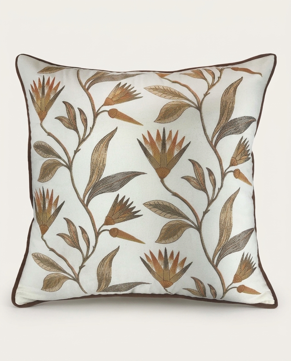 Almofada Botanic com Bordado Terracota - image 0