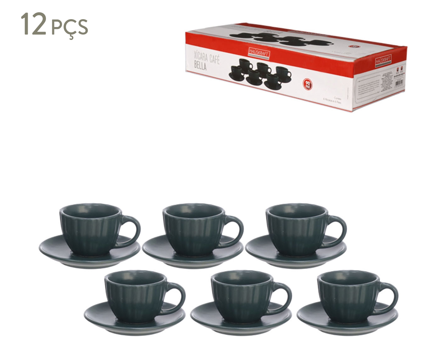 Jogo de X&iacute;cara para Caf&eacute; Bella Verde - image 0