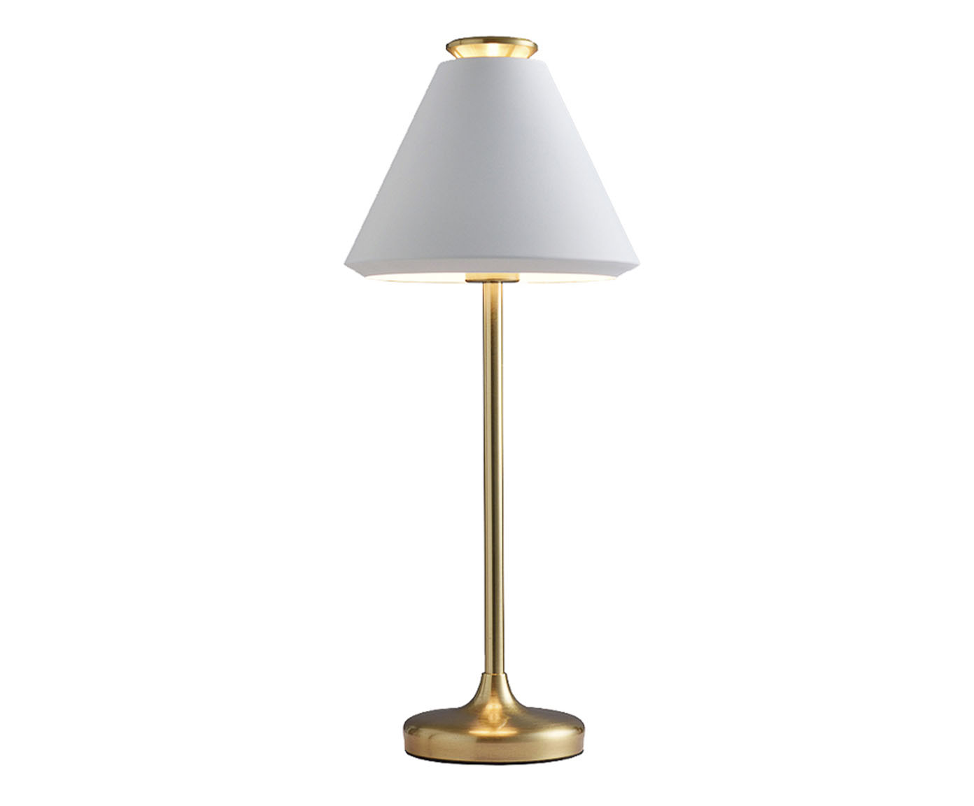 Abajur Piccolo Branco e Dourado Bivolt image number 0