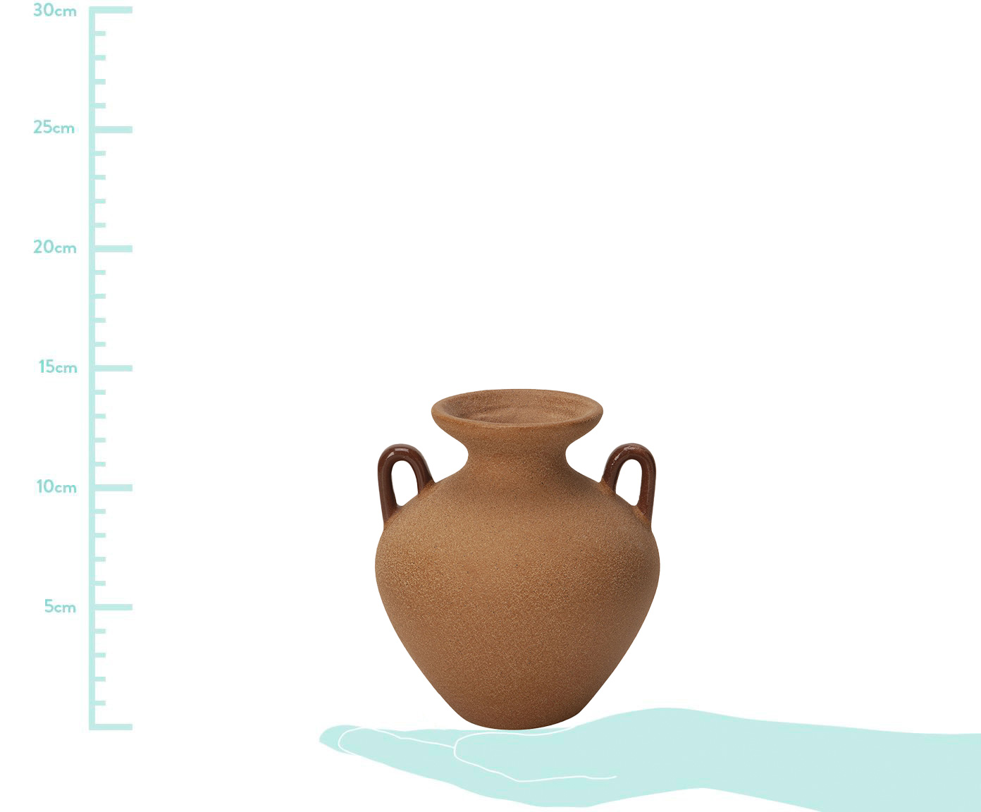 Vaso em Cer&acirc;mica Katy - Marrom image number 1