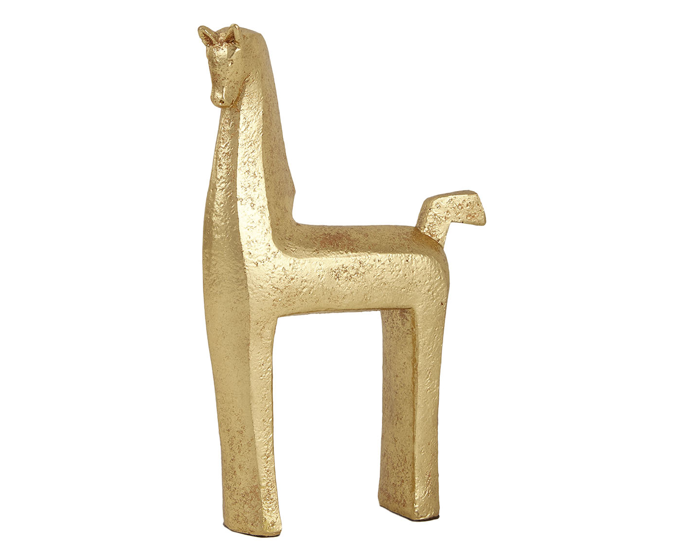 Adorno Decorativo Cavalo Right Dourado image number 0