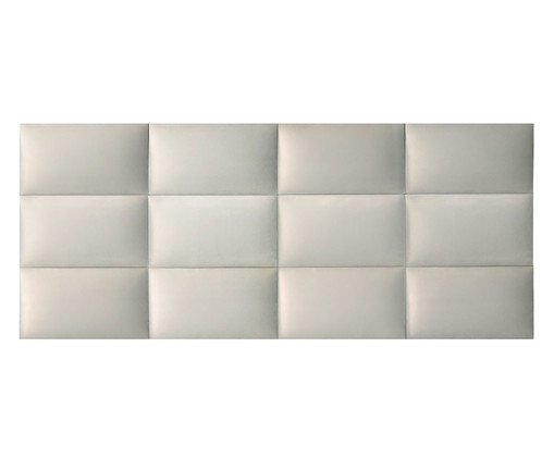 Cabeceira Modular em Veludo Duni Rectangle - Off White image number 0