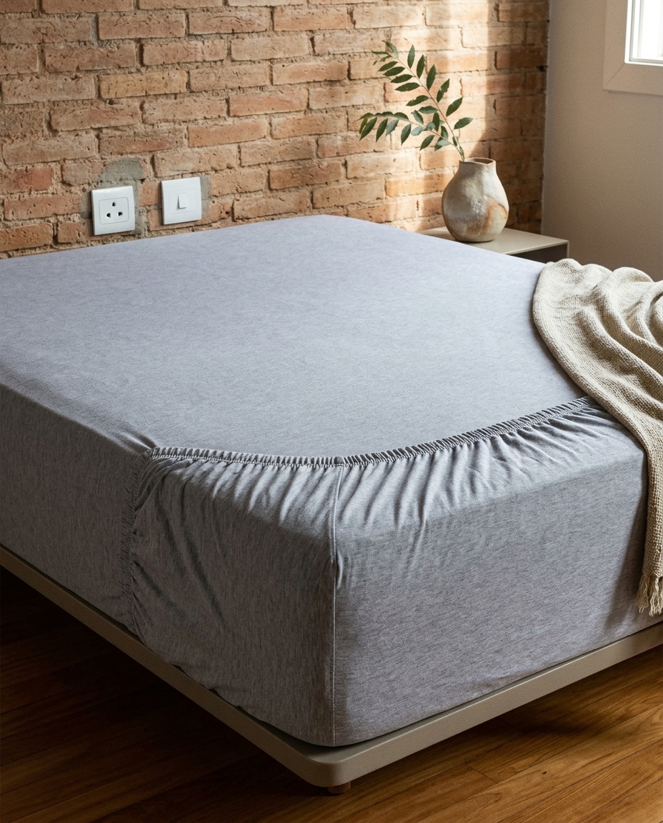 Len&ccedil;ol com El&aacute;stico Naturalle Solid Mescla 180G/M&sup2; image number 1