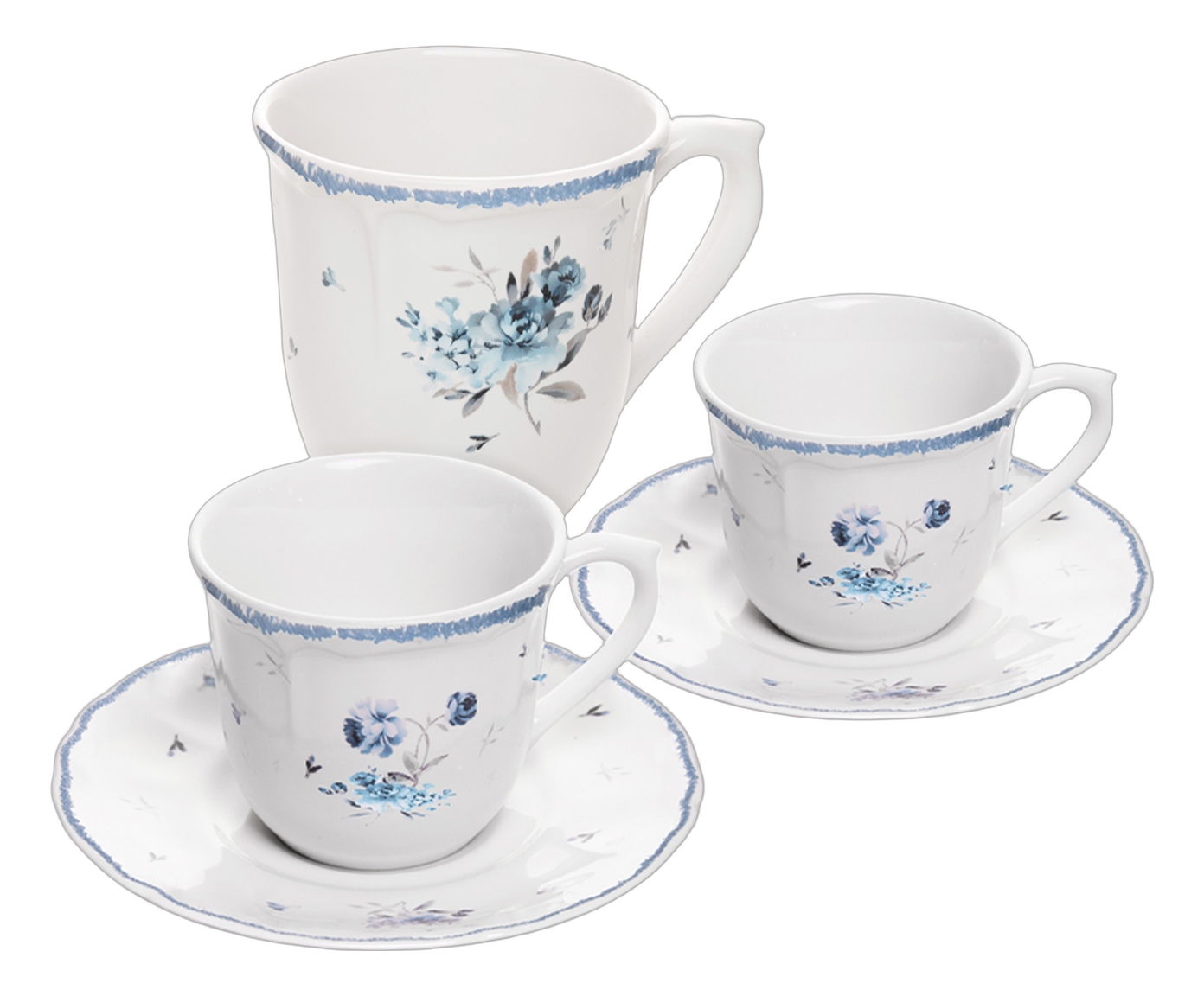Jogo para Ch&aacute; e Caf&eacute; Florescer Azul - 20P&ccedil;s image number 0