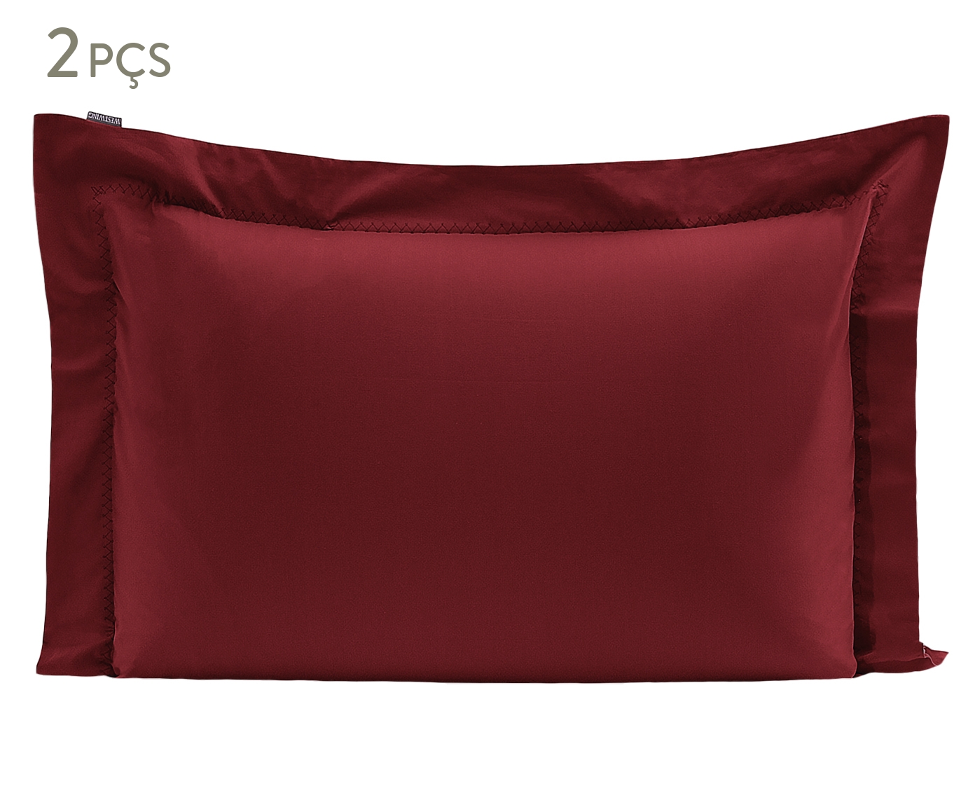 Jogo de Fronhas Bordadas Colors Merlot 200 Fios image number 0