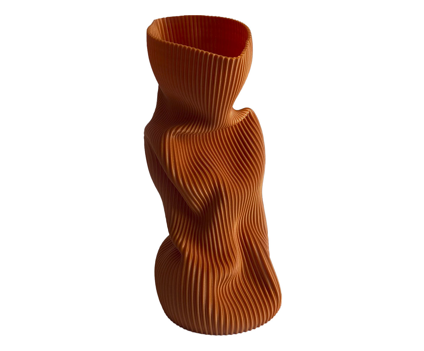 Vaso Amassadinho Grande Terracota image number 0