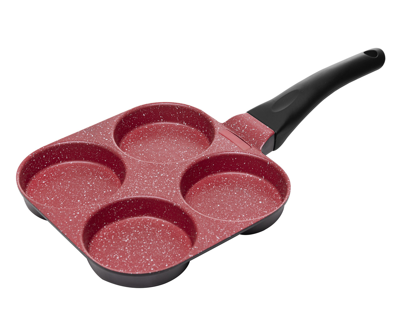 Frigideira de Indu&ccedil;&atilde;o com Cavidades Granito Chef Vermelho - image 1