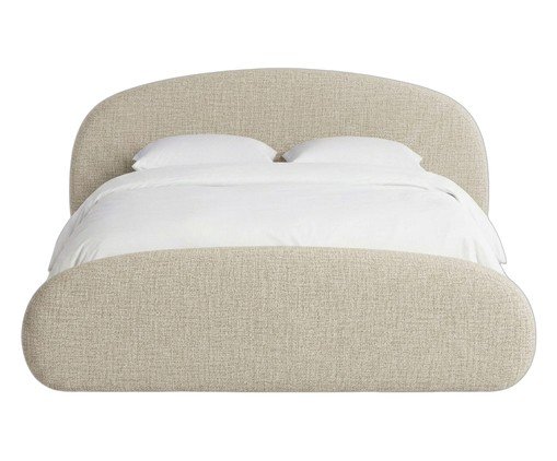 Cama C&eacute;u Linho Bege Casal image number 1