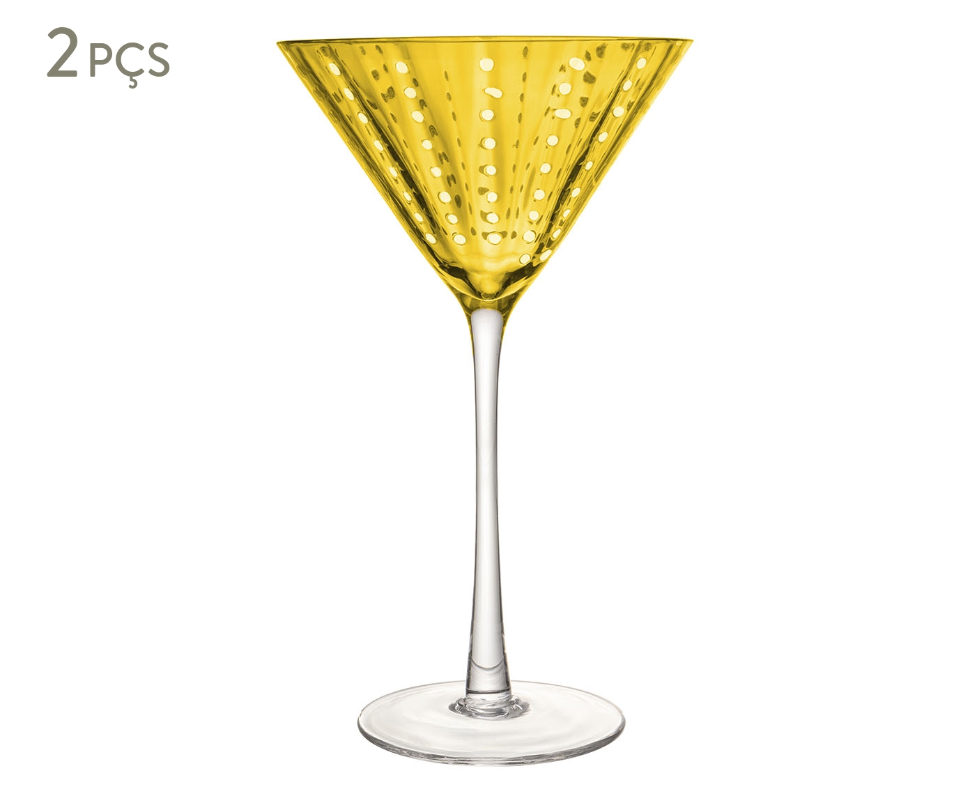 Jogo de Ta&ccedil;as para Martini Orqu&iacute;dea &Acirc;mbar image number 0