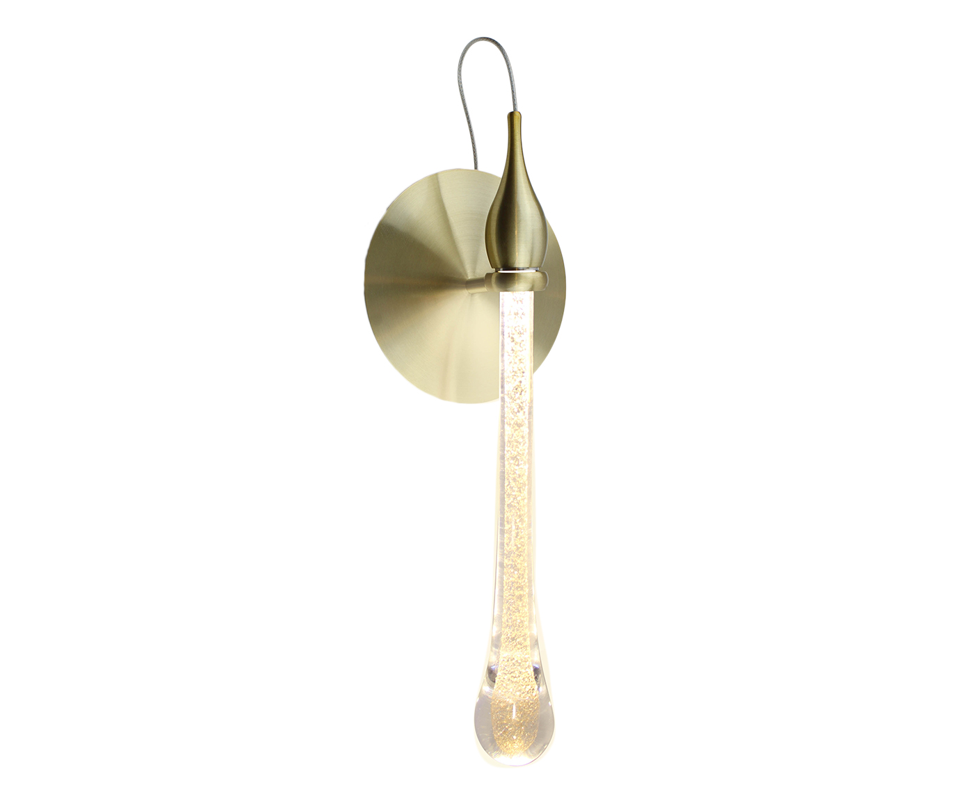 Arandela em Led 2W Gota Dourado - Bivolt image number 0