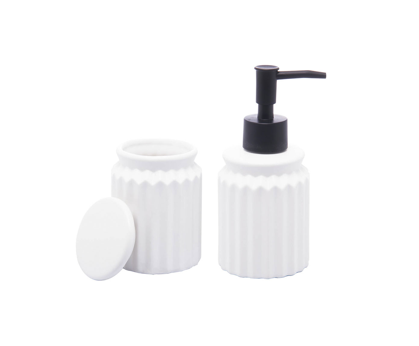 Jogo para Banheiro Stripes Branco - image 1