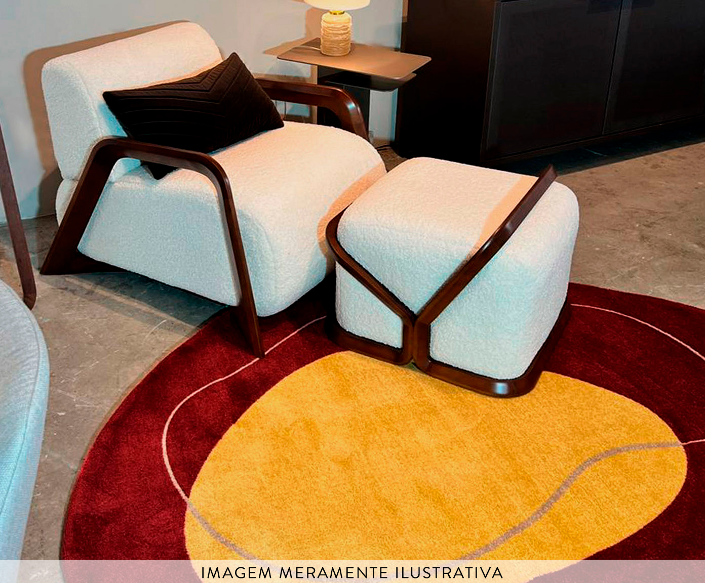 Tapete Sala Org&acirc;nico Modernist Gold image number 3