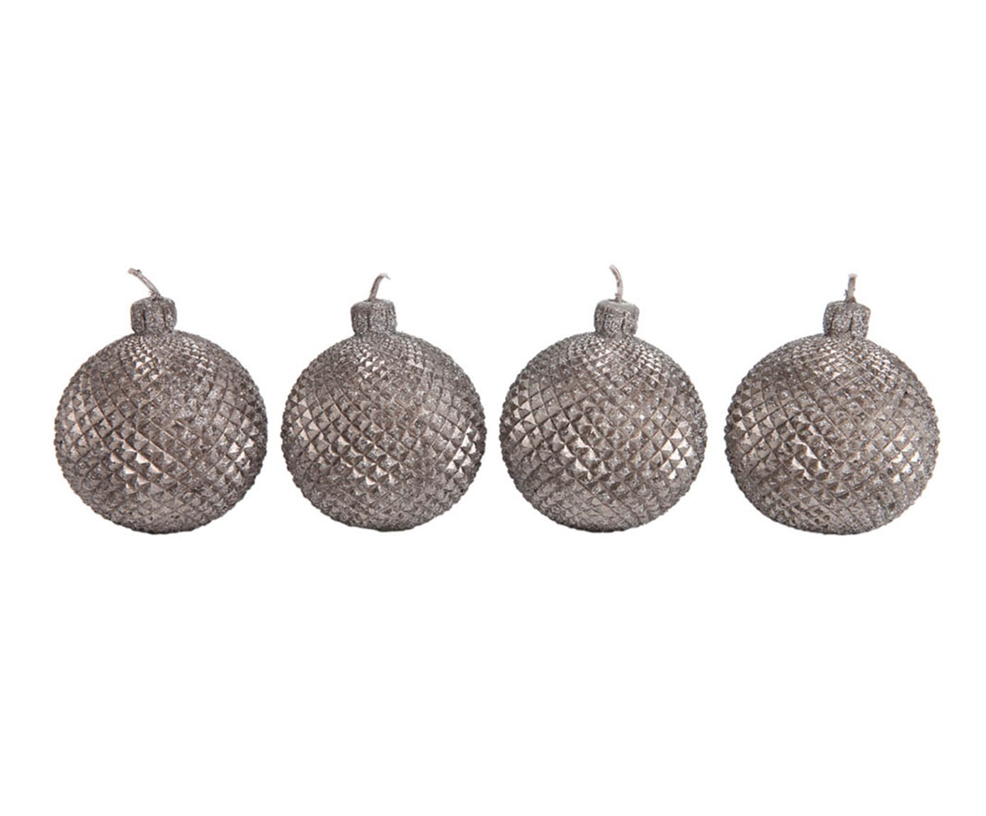 Jogo de Velas Dinamite Cinza Com Glitter - image 0