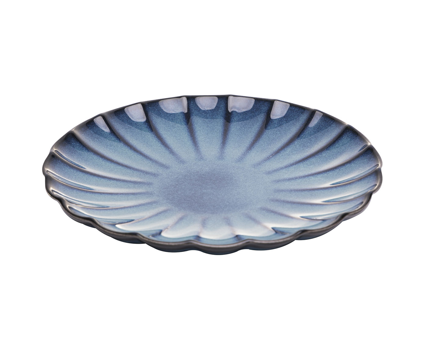 Prato para Sobremesa Scallop Azul image number 1