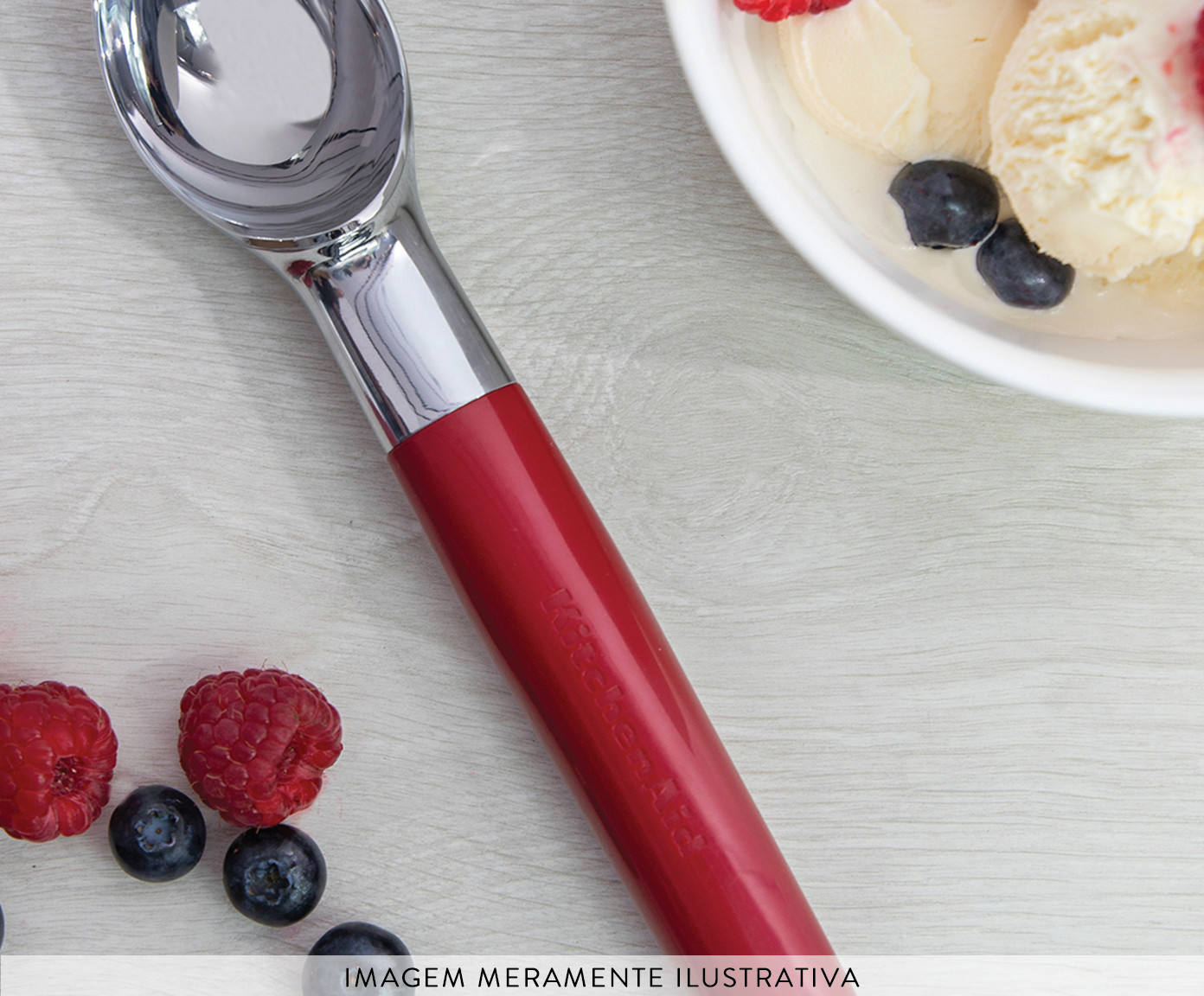 Colher para Sorvete KitchenAid Vermelha image number 1