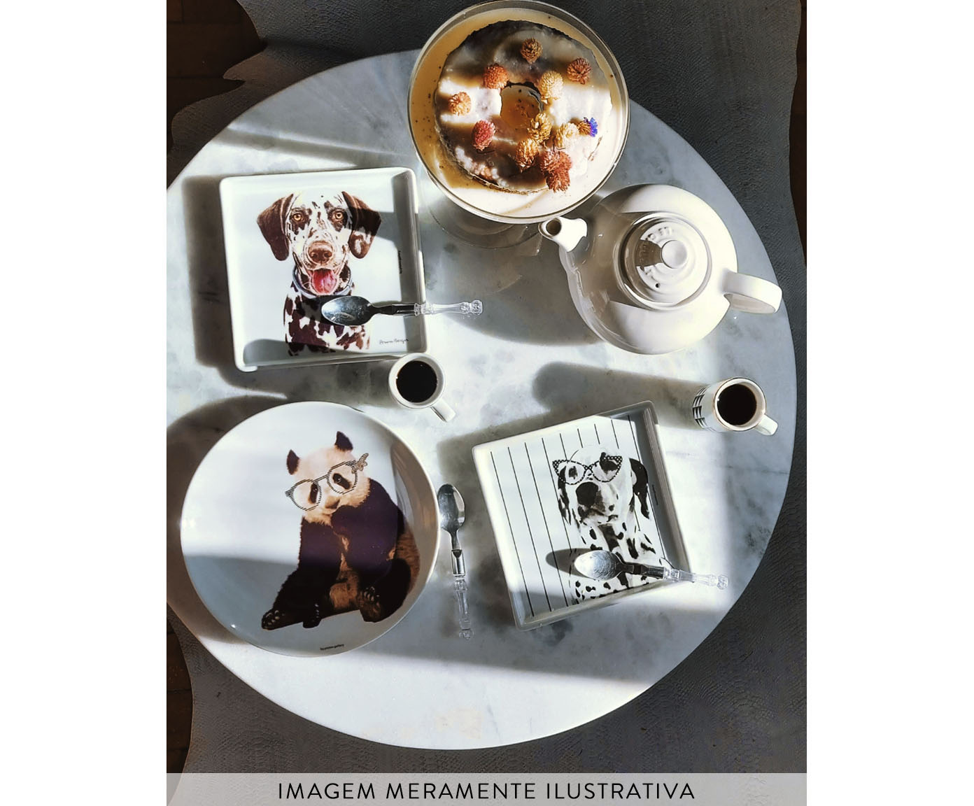 Prato de Porcelana Panda image number 3