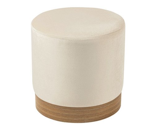 Puff em Veludo Harlow Grande Off White image number 2