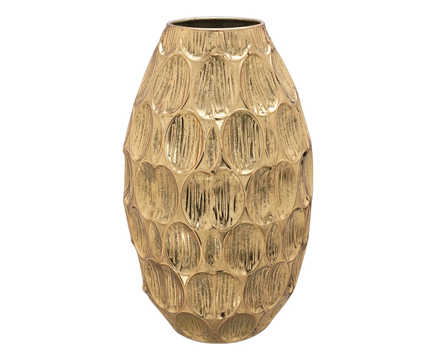 Vaso Decorativo Avionex Cinza e dourado image number 0
