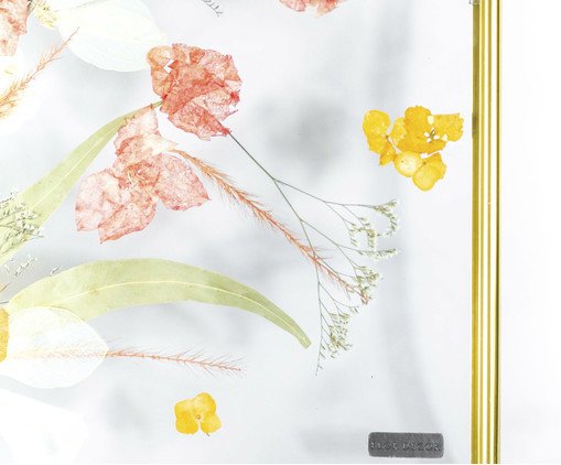 Jogo de Quadros Decorativos Retangular Floral Colorido image number 3